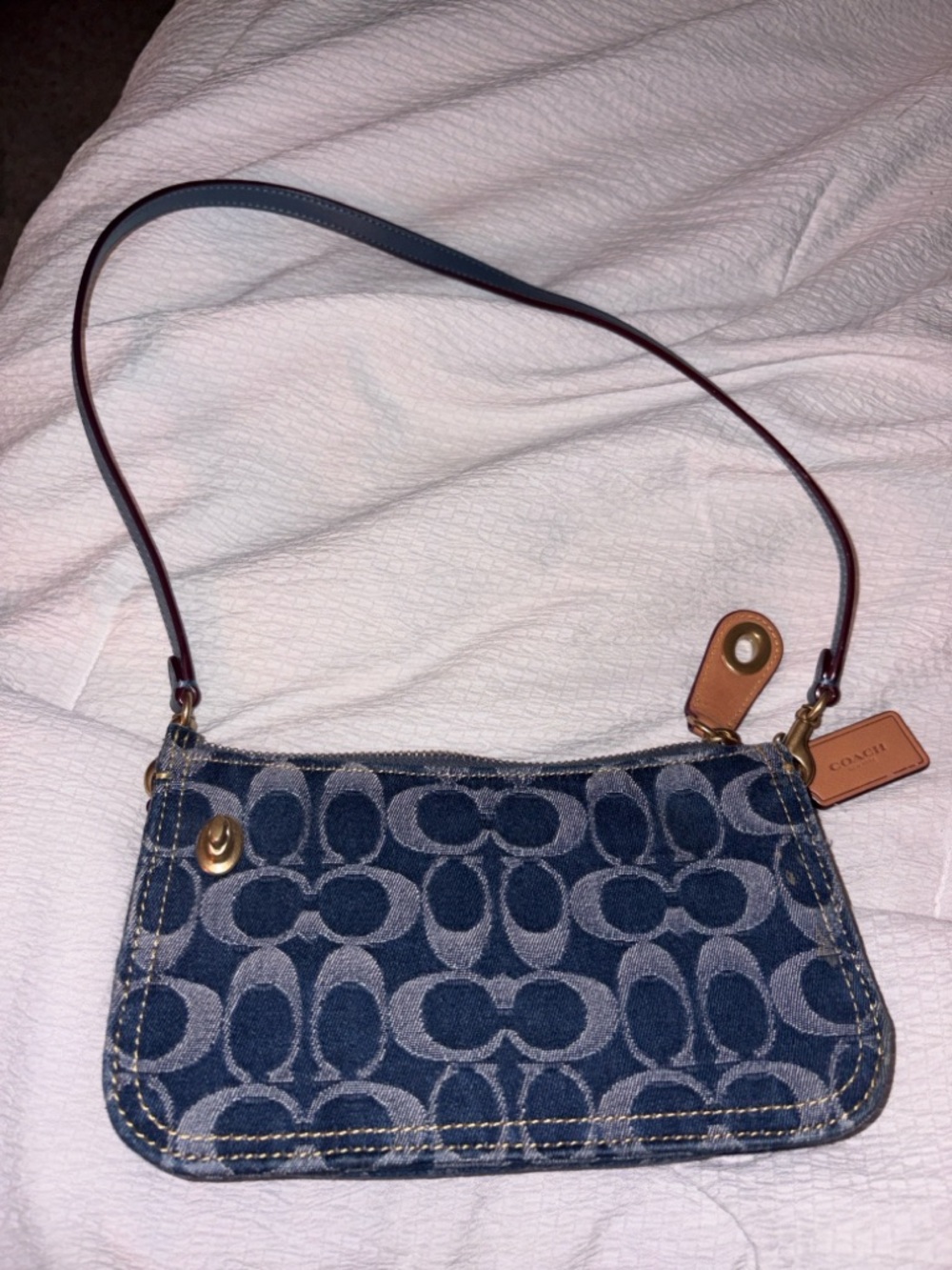 Coach penn shoulder bag in Signature cavas